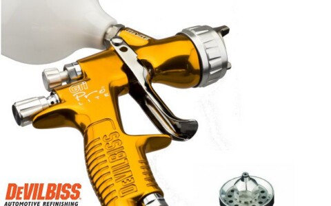 Kết hợp cốc đo độ nhớt và súng phun sơn