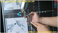 Súng phun sơn Yunica K-100 chuyên phun sơn ô tô xe máy kim 0.8mm, 1.1mm và 1.3mm