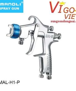 Súng phun loại cấp liệu áp suất nhẹ áp suất thấp MAL-H1-P với hiệu ứng nguyên tử hóa hoàn hảo Thương hiệu:Súng phun Manoli Mô hình:MAL-H1-P Ưu điểm: Giảm việc chỉnh sửa và hoàn thiện lại do áp suất thấp và lượng không khí thấp; Với việc giảm áp suất không khí phun, giảm lượng sơn phun quá mức và tiết kiệm khoảng 10% sơn; Chiều rộng mẫu lớn; Thân súng nhẹ kết hợp với tải trọng kích hoạt nhỏ hơn; Được sử dụng rộng rãi trong nhiều sản phẩm và ngành công nghiệp. Ứng dụng: thích hợp cho sơn kim loại, sơn xe, trang trí nhà cửa, sơn gỗ, nhựa, sơn đồ chơi và các ngành công nghiệp khác Chất liệu: Kim loại