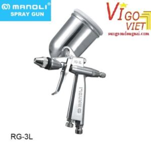 Súng phun RG-3L cho hoa văn tròn Thương hiệu:Súng phun Manoli Mẫu mã:RG-3L Ưu điểm: Vòi phun chất lỏng và kim chất lỏng được làm bằng thép không gỉ SUS303, thích hợp cho sơn gốc nước; Vận hành thuận tiện và tiêu thụ sơn thấp; Một số lỗ tùy chọn của vòi phun chất lỏng. Ứng dụng: Thích hợp cho khuôn nhựa (đồ chơi), hoa văn dệt, thủ công mỹ nghệ, đồ gỗ nghiệp dư, sửa chữa ô tô, sửa chữa đồ da và sửa chữa ô tô đối với các vết xước nhỏ. Chất liệu: Nhôm đúc và thép không gỉ