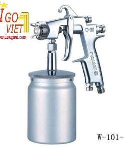 Súng phun loại cấp liệu hút nhẹ W-101-S với hiệu ứng nguyên tử hóa hoàn hảo Thương hiệu:Súng phun Manoli Mẫu mã: W-101-S Ưu điểm: Giảm lượng sơn bám vào bên trong nắp khí giúp quá trình phun sương đồng đều hơn và đạt được kiểu phun ổn định; Giảm cả lượng phun quá mức và tải kích hoạt, đồng thời đạt được hiệu quả phun sương tốt hơn bằng cách giảm áp suất không khí phun (ở tay cầm súng) xuống 0,05MPa; Tất cả các đường dẫn chất lỏng đều được làm bằng thép không gỉ, vòi phun chất lỏng và kim chất lỏng được làm bằng thép không gỉ hạng nhất nên súng phun phù hợp với các loại sơn gốc nước. Ứng dụng: Thích hợp cho nhiều loại chất lỏng bao gồm sơn dầu, nhựa epoxy, keo dán và dầu gia công, và thích hợp nhất cho sửa chữa ô tô, đồ gỗ, đồ nội thất và kim loại. Chất liệu: Nhôm đúc và thép không gỉ