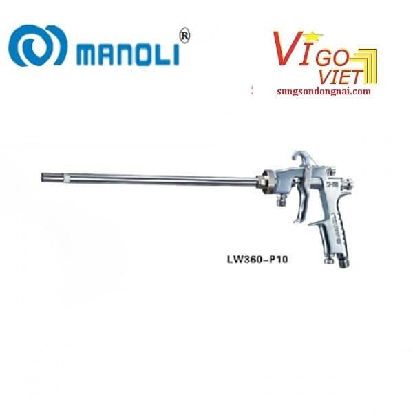 Súng phun tự động áp suất thấp loại lớn LWA360-P10 Thương hiệu:Súng phun Manoli Mô hình:LWA360-P10 Ưu điểm:Tốc độ luồng khí thoát ra từ súng phun áp suất thấp chậm hơn so với súng phun thông thường nên ít bị dội ngược hơn; Với áp suất không khí phun thấp và ít bị dội ngược lại, các hạt sơn dễ dàng tiếp cận phôi; Vòi phun chất lỏng và kim chất lỏng được làm bằng thép không gỉ dành cho sơn gốc nước; Được sử dụng với thiết bị sơn tự động, bộ chuyển động qua lại và robot sơn để sản xuất hàng loạt;LWA360-P10 là súng phun tự động áp suất thấp loại lớn, thích hợp cho các phôi lớn; Ứng dụng:Thích hợp cho phần cứng, đồ chơi, ô tô, đồ nội thất, đồ gỗ, sản phẩm công nghiệp và sản phẩm nhựa. Chất liệu: Hợp kim nhôm và thép không gỉ