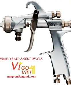 Hãng sản xuất: Anest IWata Tên sản phẩm: Súng phun sơn WIDER1-08E2P Anest Iwata Xuất xứ: Nhật Bản Kim béc: 0.8mm Kiểu súng: loại áp lực. Sử dụng kèm bơm sơn hoặc nồi trộn sơn.