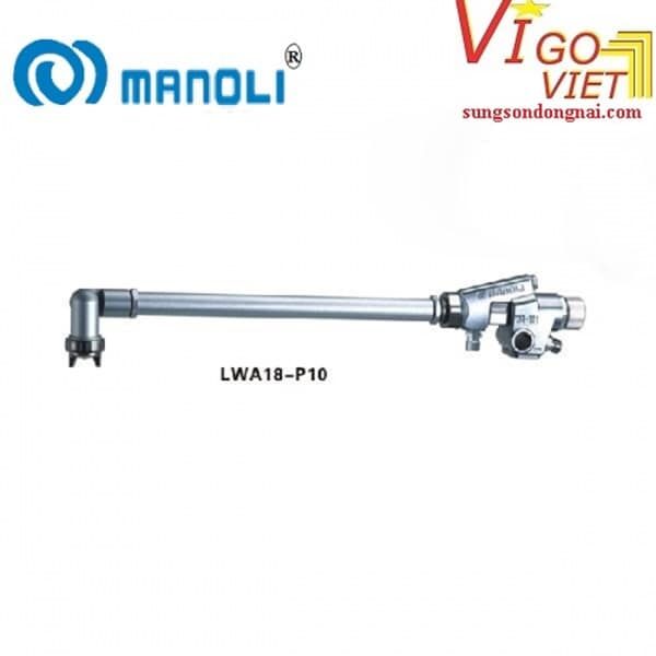 Súng Phun Sơn Manoli LWA18-P10 Súng phun tự động áp suất thấp loại lớn LWA18-P10 Thương hiệu:Súng phun Manoli Mô hình:LWA18-P10 Ưu điểm:Tốc độ luồng khí thoát ra từ súng phun áp suất thấp chậm hơn so với súng phun thông thường nên ít bị dội ngược hơn; Với áp suất không khí phun thấp và ít bị dội ngược lại, các hạt sơn dễ dàng tiếp cận phôi; Vòi phun chất lỏng và kim chất lỏng được làm bằng thép không gỉ dành cho sơn gốc nước; Được sử dụng với thiết bị sơn tự động, bộ chuyển động qua lại và robot sơn để sản xuất hàng loạt;LWA18-P10là súng phun tự động áp suất thấp loại lớn, thích hợp cho các phôi lớn; Ứng dụng:Thích hợp cho phần cứng, đồ chơi, ô tô, đồ nội thất, đồ gỗ, sản phẩm công nghiệp và sản phẩm nhựa. Chất liệu: Hợp kim nhôm và thép không gỉ