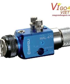 Súng phun tự động loại đơn giản MAL-470 Thương hiệu:Súng phun Manoli Model:MAL-470 Ưu điểm: Nguyên tử hóa đồng đều, các hạt sơn nguyên tử hóa mịn và chiều rộng hoa văn lớn; Nhẹ và dễ vận hành; Vòi phun chất lỏng và kim chất lỏng được làm bằng thép không gỉ, thích hợp cho sơn gốc nước. Ứng dụng: Được sử dụng rộng rãi trong tất cả các loại ngành công nghiệp, như dụng cụ cầm tay, y học, thực phẩm, dệt may, thủy tinh, nhựa, cao su, in ấn, đúc khuôn, vỉ chân không, vật liệu xây dựng, phần cứng, làm mát tấm thép và bôi trơn tấm thép. Chất liệu: Hợp kim nhôm và thép không gỉ