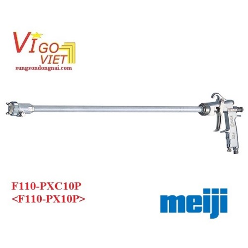 Súng phun sơn đầu dài F110-PXC10P Meiji Nhật Bản
