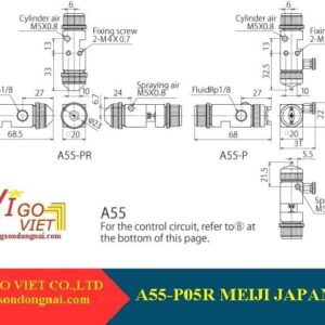 Cách lắp đặt Súng phun sơn tự động Meiji A55-P05R