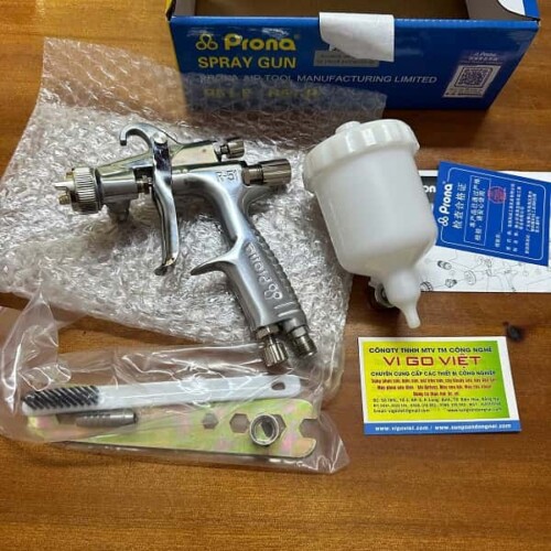 Súng phun sơn R51-F Prona 0.8mm cốc nhựa