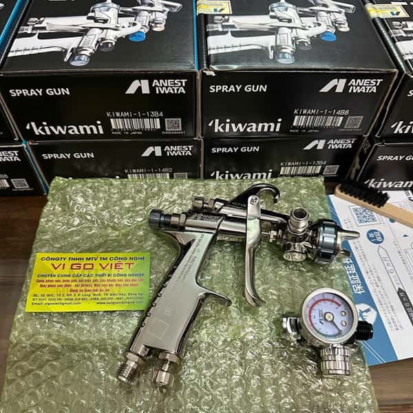 Súng phun sơn Kiwami-1-14B8 1.4mm phun bóng ô tô xe máy, nhựa sắt