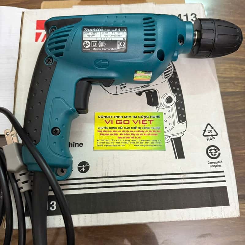 Máy khoan dùng điện 6413 Makita