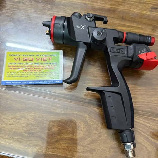 Súng phun sơn SATA JETX Digital pro kèm đồng hồ Adamx pro