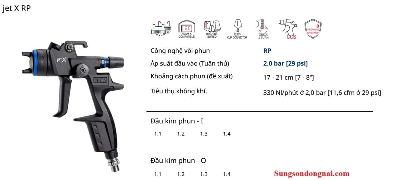 Súng phun sơn SATA JETX RP