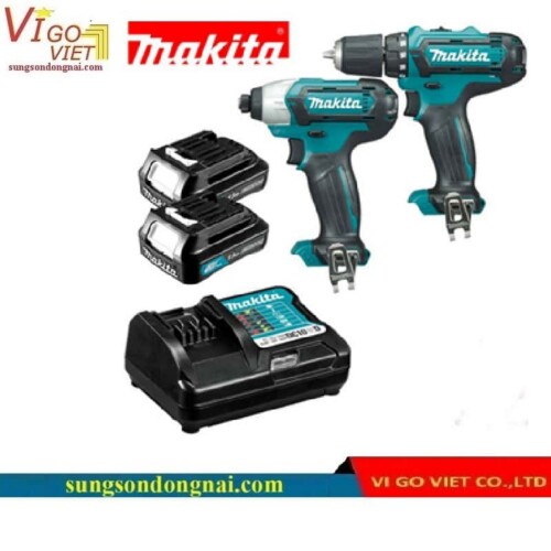 Bộ máy bắt vít dùng pin Makita CLX201S