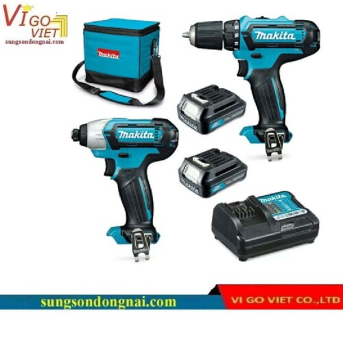 Bộ máy khoan vặn vít dùng pin Makita CLX224S