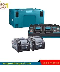 Bộ pin sạc Makita (BL4040*2+DC40RB+MAKPAC) 191U00-8