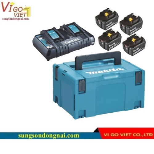 Bộ sạc và 4 pin Makpac Makita 197626-8 (MKP3PT184)