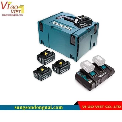 Bộ sạc và 4 pin Makpac Makita MKP3PG184 (198091-4)
