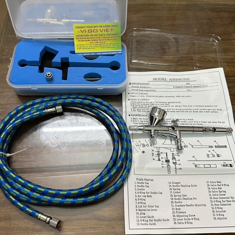 Bút vẽ mỹ thuật HD-180, súng vẽ mỹ thuật HD-180, Royalmax, HD-180 Royalmax, Dụng cụ vẽ mỹ thuật HD-180 Royalmax