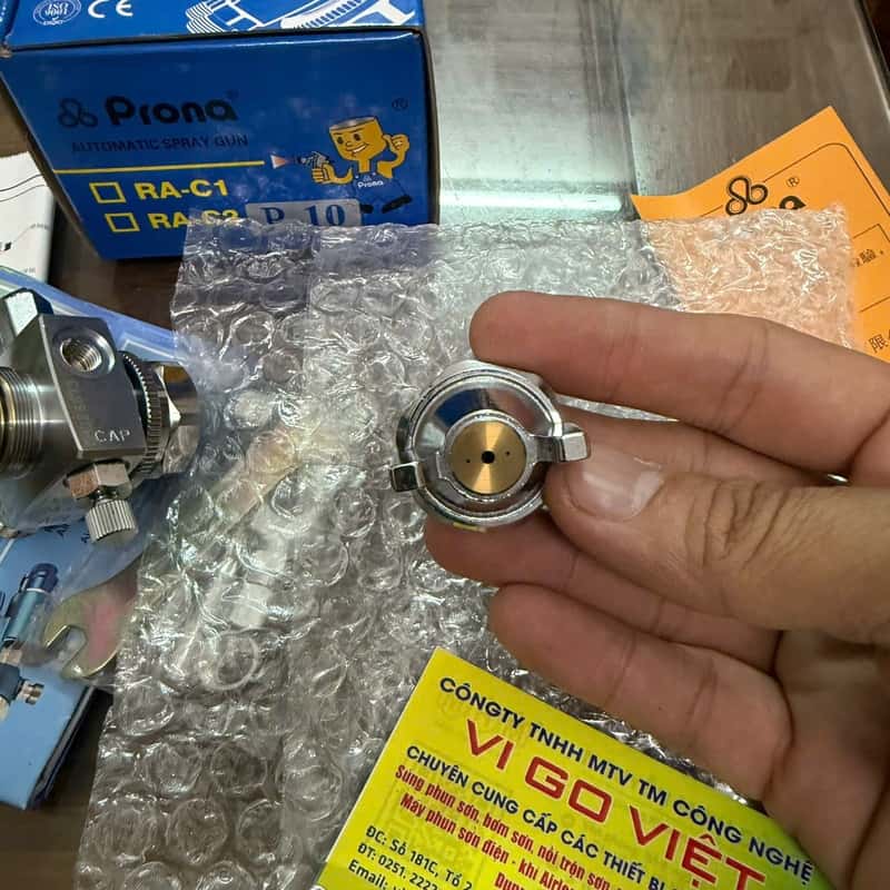 Nắp chụp và kim béc súng phun sơn RA-C2 Prona