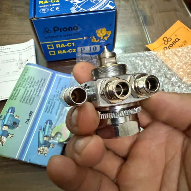 Nắp chụp và kim béc súng phun sơn RA-C2 Prona