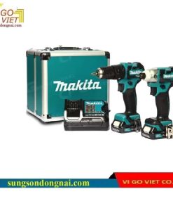 Combo Máy khoan động lực và máy vặn vít dùng Pin 12V Makita CLX205SX2