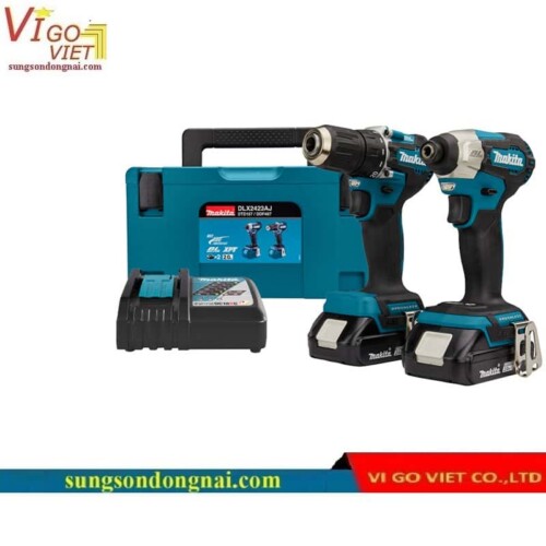 Combo máy khoan và vặn vít Makita (DTD157+DDF487) DLX2423AJ