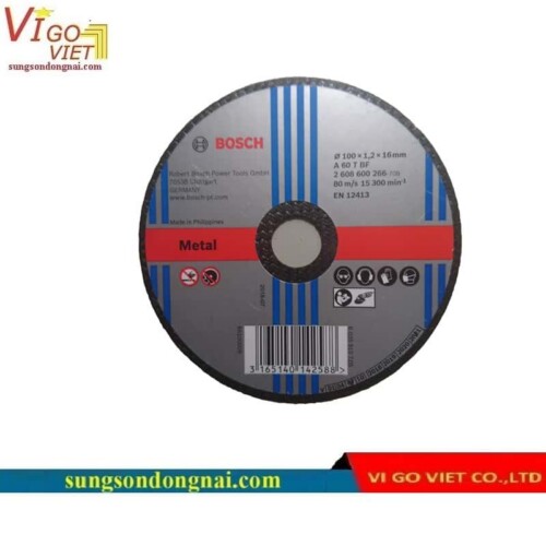 Đá cắt sắt Ø100×1.2×16 mm – 2608600266