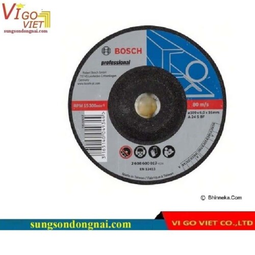 Đá mài sắt Ø100x6x16 mm – 2608600017