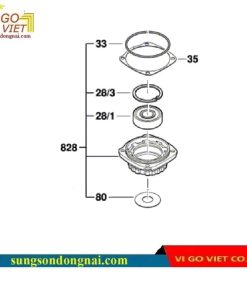 Mặt bích ổ bi 1 619 P07 451