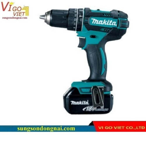 Máy khoan búa chạy pin Makita DHP482RFE 18V