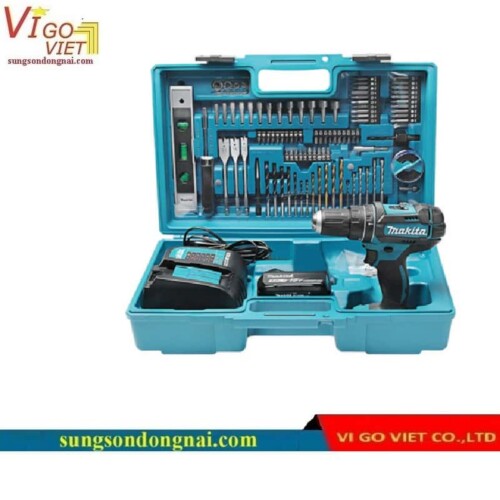 Máy khoan động lực dùng Pin 18V Makita DHP482SFX6 (101 chi tiết)