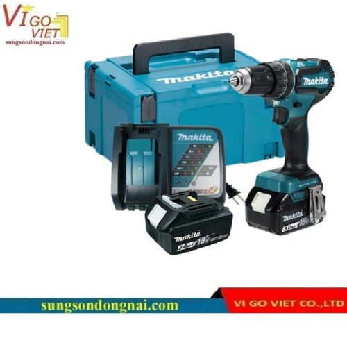 Máy khoan động lưc dùng Pin 18V Makita DHP485SFE