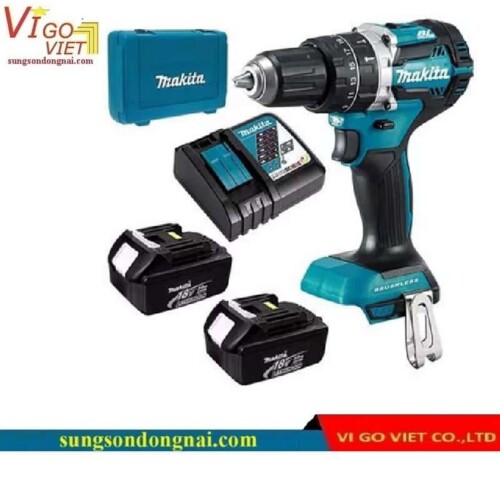 Máy khoan động lực dùng pin 18V Makita DHP484RFE