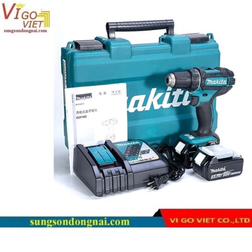 Máy khoan và vặn vít dùng pin Makita DDF483RFE