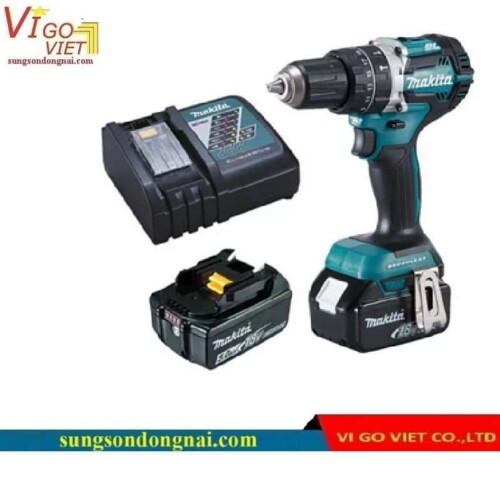 Máy khoan vặn vít dùng pin Makita DDF483RTE (18V)