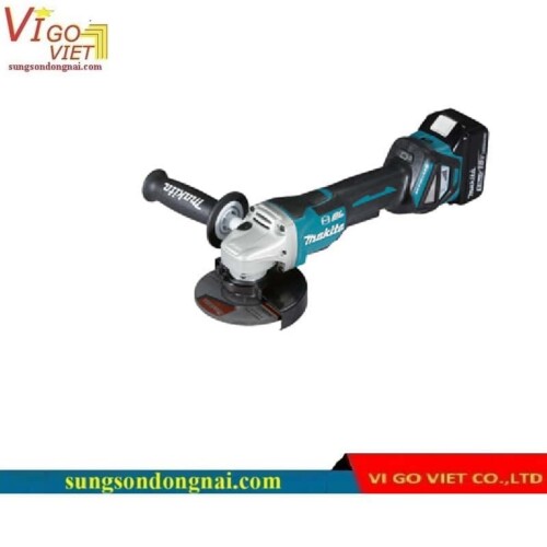 Máy mài góc dùng pin Makita DGA518RTE (125mm/công tắc bóp/AWS/BL) (18V)
