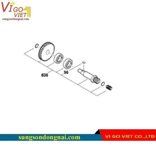 Trục nhông 1619PA1858