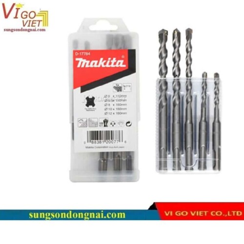 Bộ mũi khoan bê tông đầu gài SDS Makita D-17784