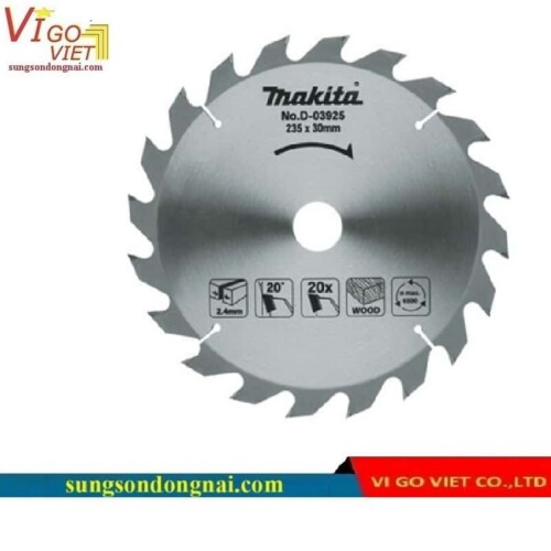 Lưỡi cưa gỗ hợp kim Makita D-03925