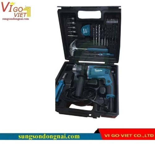 Máy khoan búa 26 phụ kiện Makita M8100KX2B 710W
