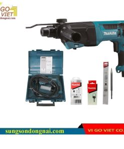 Máy khoan búa 3 chức năng 800W Makita HR2670X5 (Kèm phụ kiện)