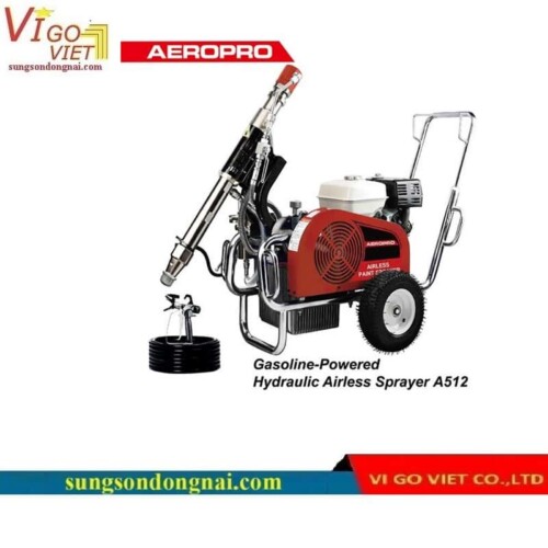 Máy phun sơn Airless thủy lực chạy xăng AEROPRO 512
