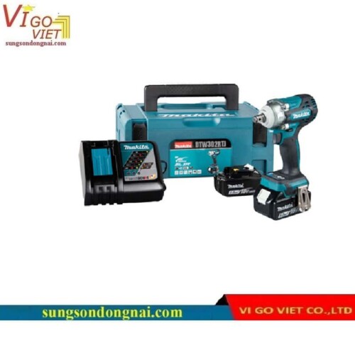 Máy siết bu lông 3/8″ dùng pin 18V Makita DTW302RTJ